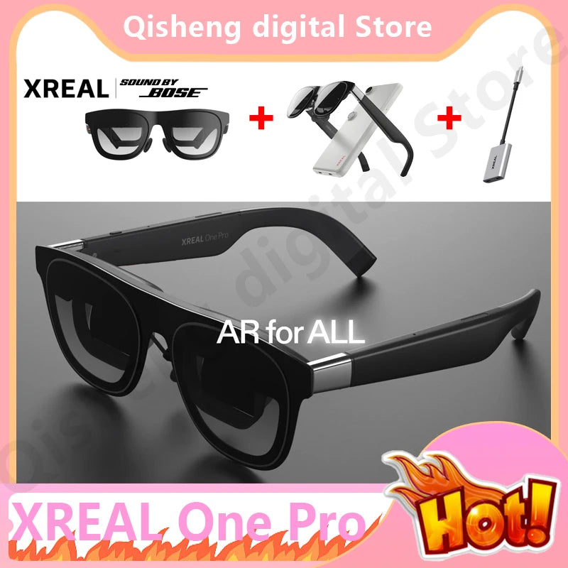 Xreal One Pro Ar NEW Glasses Set BigHD Screen Follow Mode 3Ms M2P Latency Easy Setting Immersive Experience Video Game Movies