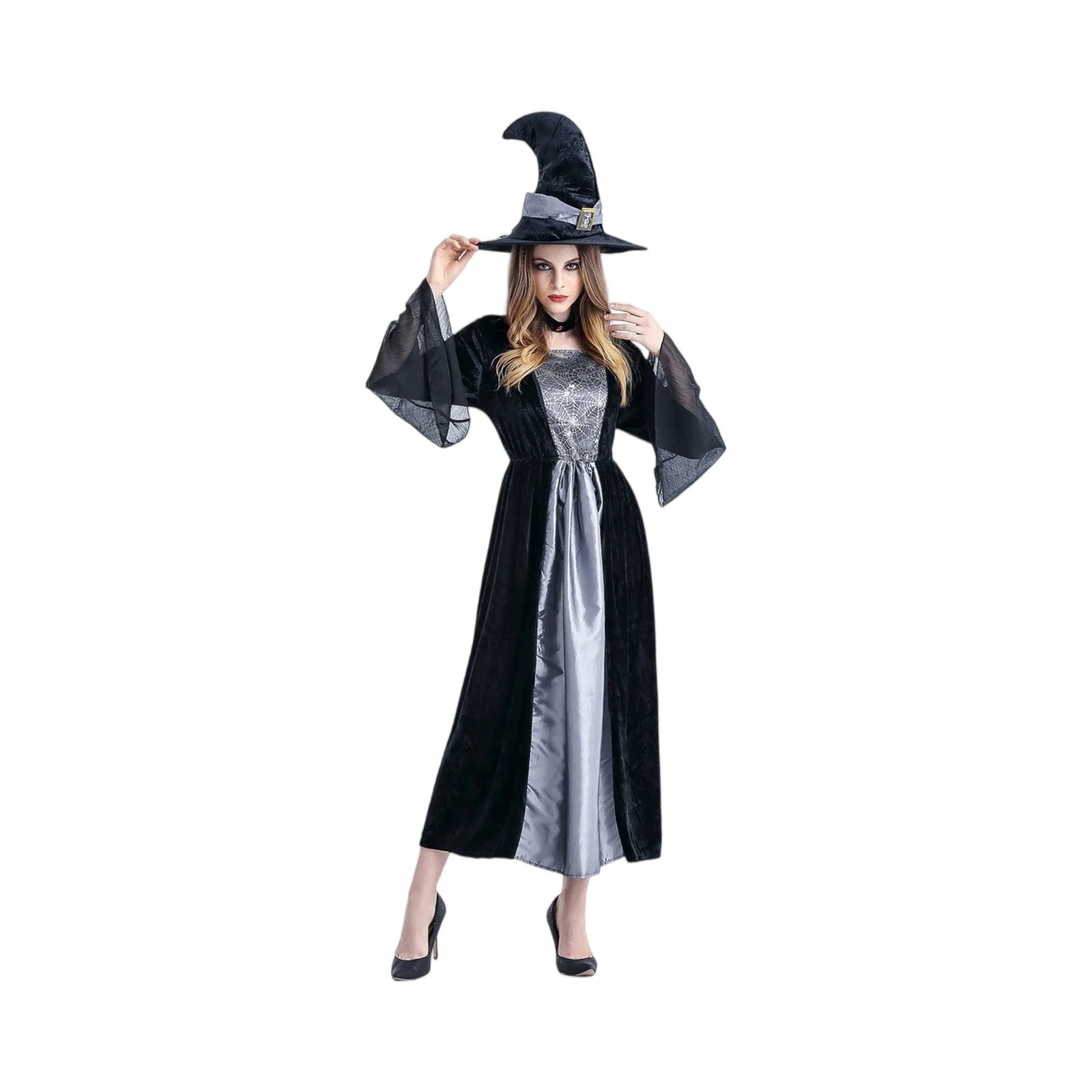 Halloween Witch Demon Role-Playing Costume Skirts And Hats Clothing Suitable For Party And Holiday Atmosphere Decoration