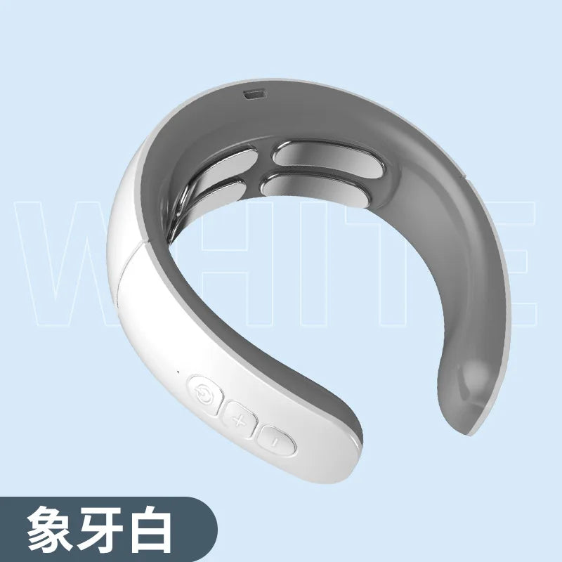 Intelligent Electric Cervical Spine Massager Pulse Therapy Device Neck Protection Comfortable Design for Relieving Muscle Tensio