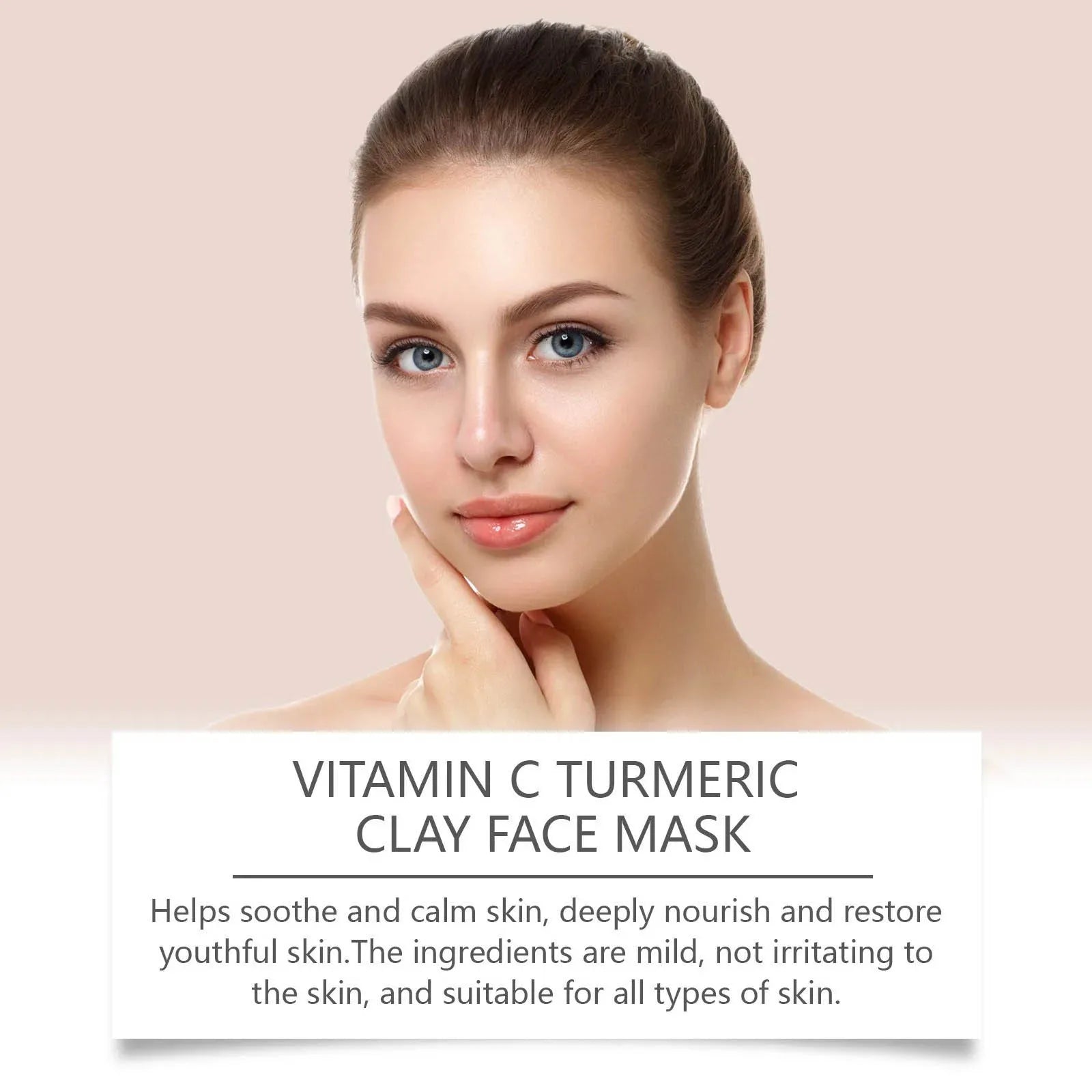 Vitamin C Exfoliating facial mask Turmeric Exfoliating mask Improve Pore Deep Cleaning facial  Apply facial mask