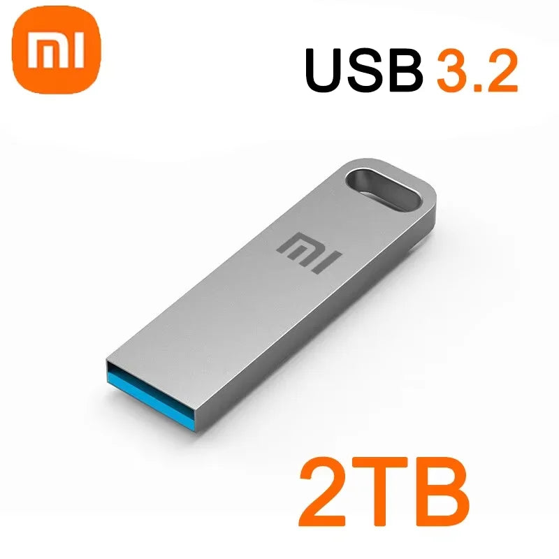 Xiaomi 2TB USB 3.2 Flash Drive High Speed Metal U Disk TypeC Memory Stick Waterproof Storage PC Phone Data Transfer Portable New
