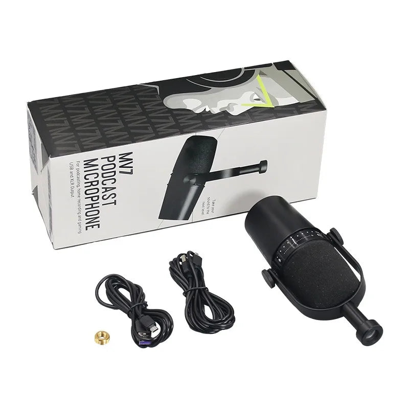 NV7 professional anchor microphone computer mobile phone live recording dubbing USB dynamic microphone reduce the noise