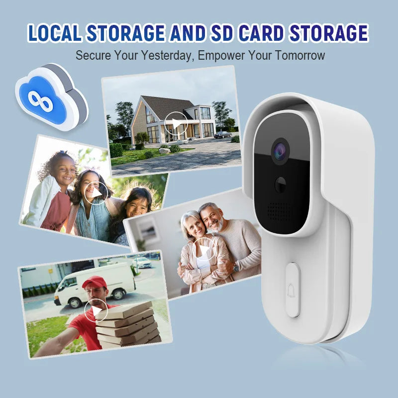 Tuya Video Doorbell WiFi Wireless Security Camera Door Bell DC AC Battery Powered 1080P 2MP Waterproof Doorbells Smart Home