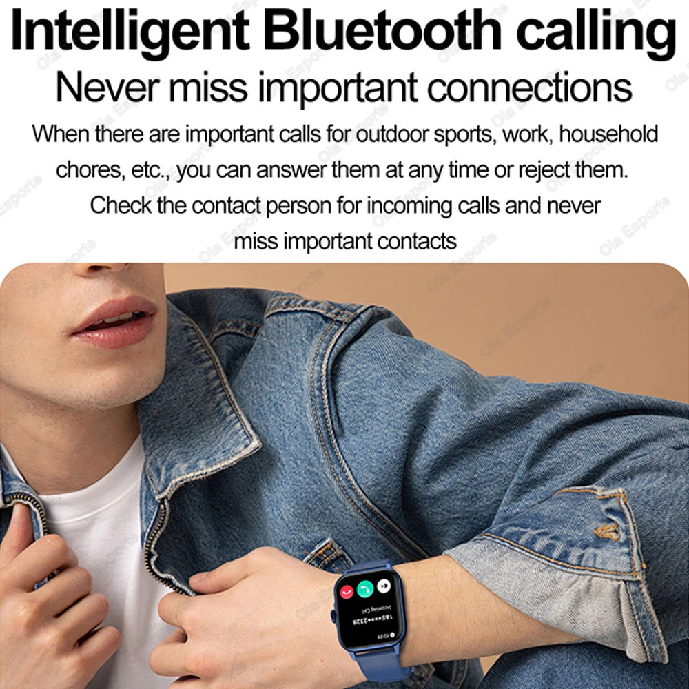 Smart watch, wireless calling /dial, multi -Sport mode,Suitable for men and women, sports watches, Custom Wallpaper,for iPhone/A