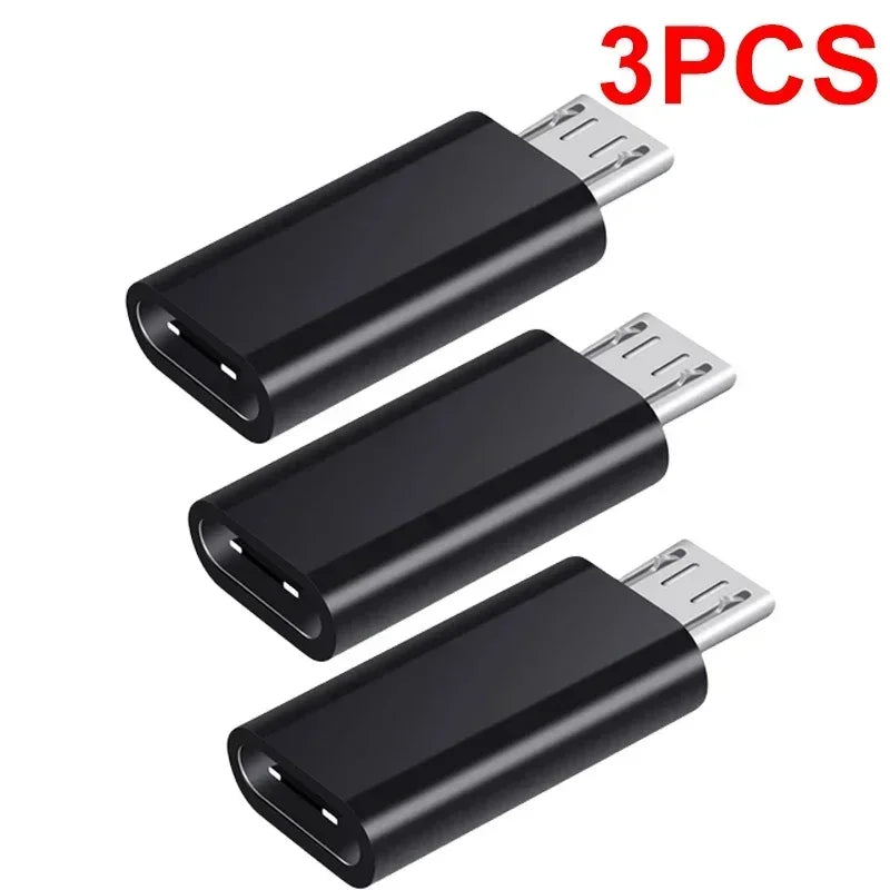 10-1Pcs Micro USB Female To Type C Male Adapter OTG Converter Micro-B To USB-C Connector Phone Charger Cable Adapter For Samsung