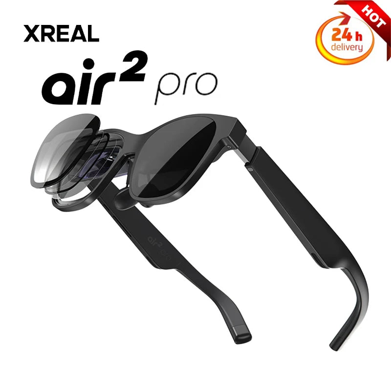 XREAL Air 2 Pro Smart AR Glasses 1080P HD 130 Inches Large Screen Space Cinema Portable Glasses View Portable Private Cinema