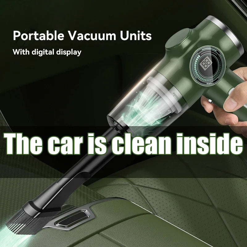 Car Hand Wireless Vacuum Cleaner,  Multifunctional High Power Wet And Dry Vacuum Cleaners Aspirator Cleaning Dust Removal