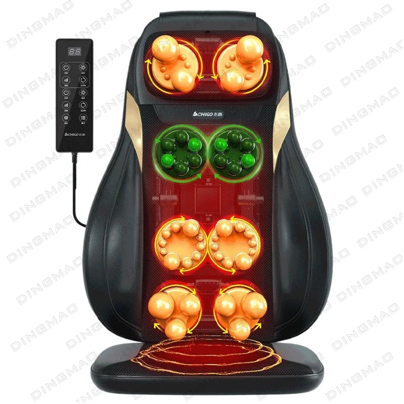 Multifunctional Shoulder Neck Waist Back Hip Full Body Massage Cushion Home Neck Kneading Massage Mat