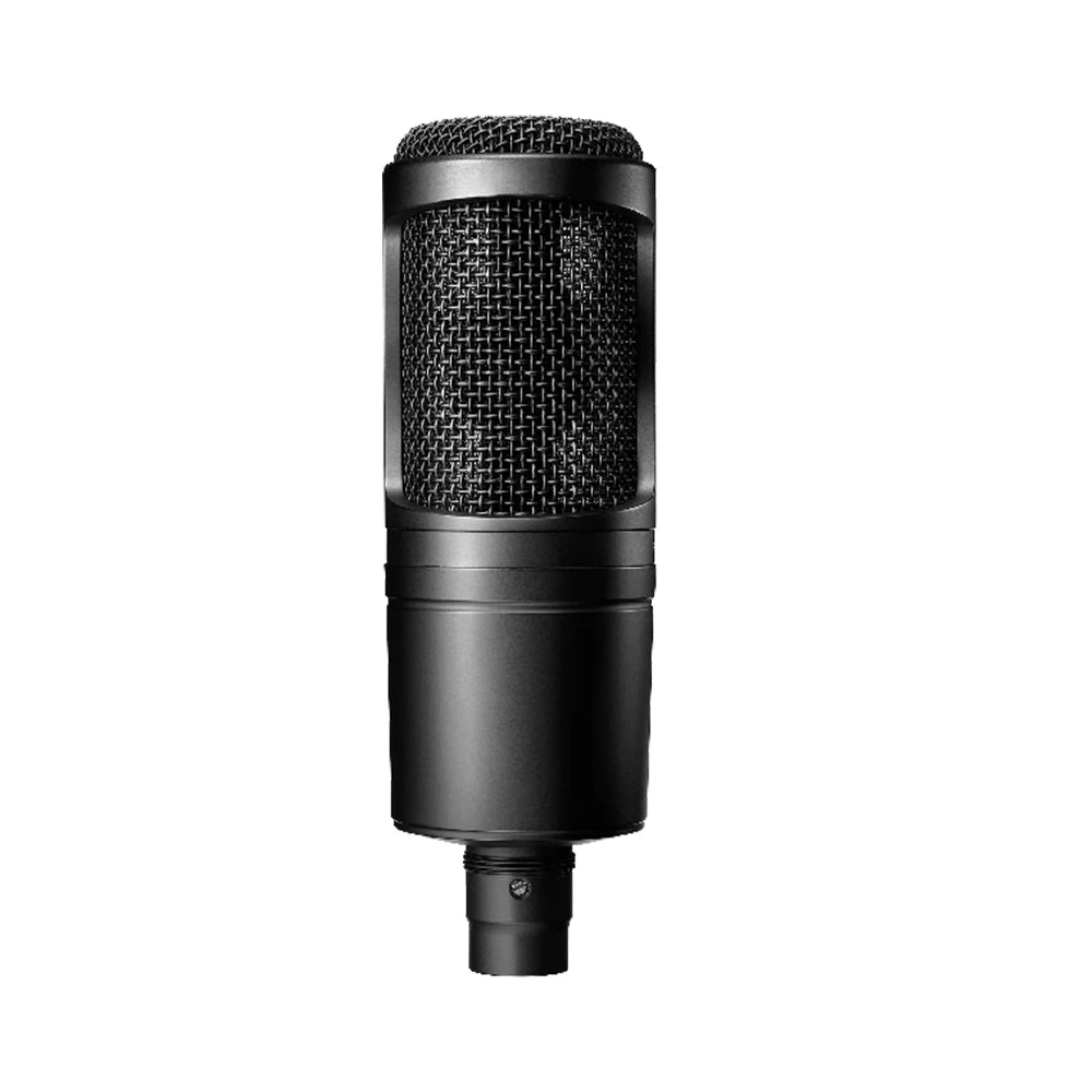 Professional AT2020 Cardioid Condenser large-diaphragm Microphone Ideal for Home Studios Podcasting Offering Superior Sound