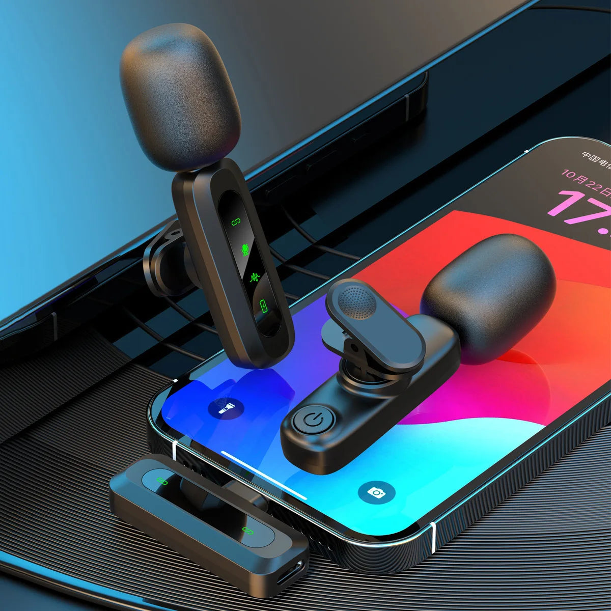 Xiaomi New Wireless Lavalier Microphone Portable Mini Microphone Audio Video Recording Livestreaming Gaming  For IPhone Android