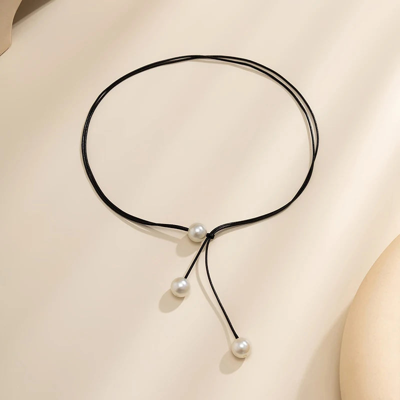 Long Oval Pendant Necklace New Chinese Style Simple Vintage Zen Fashion Design Jewelry Accessory