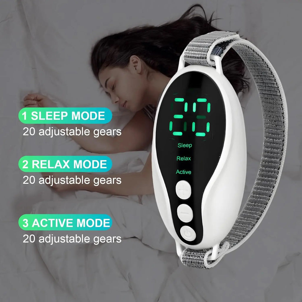 New Microcurrent Sleep Aid Device EMS Sleep Aid Machine Sleep Instrument for Insomnia Stress Anxiety Relief Palm Pulse Massager