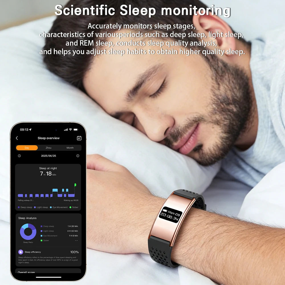 2026 New Ultra-thin Smart Watch Men Health Smart Bracelet Women Sports Fitness Waterproof Heart Rate Sleep Monitoring Wristbands