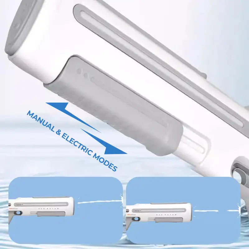 Long-Range Electric Water Blaster With LED High Pressure Fully Automatic Electric Pulse Water Gun Large Capacity Water Gun Toys