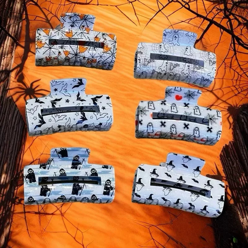 Halloween Theme - With Ghost/Pumpkin/Bat Patterns, Perfect For Holiday Party Costumes, Fashion Accessories For Women And Girls