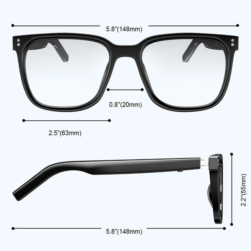 NEW Smart Bluetooth Glasses Fashionable Color-changing Sunglasses Open Audio Polarized Glasses for Casual Sports Smart Glasses