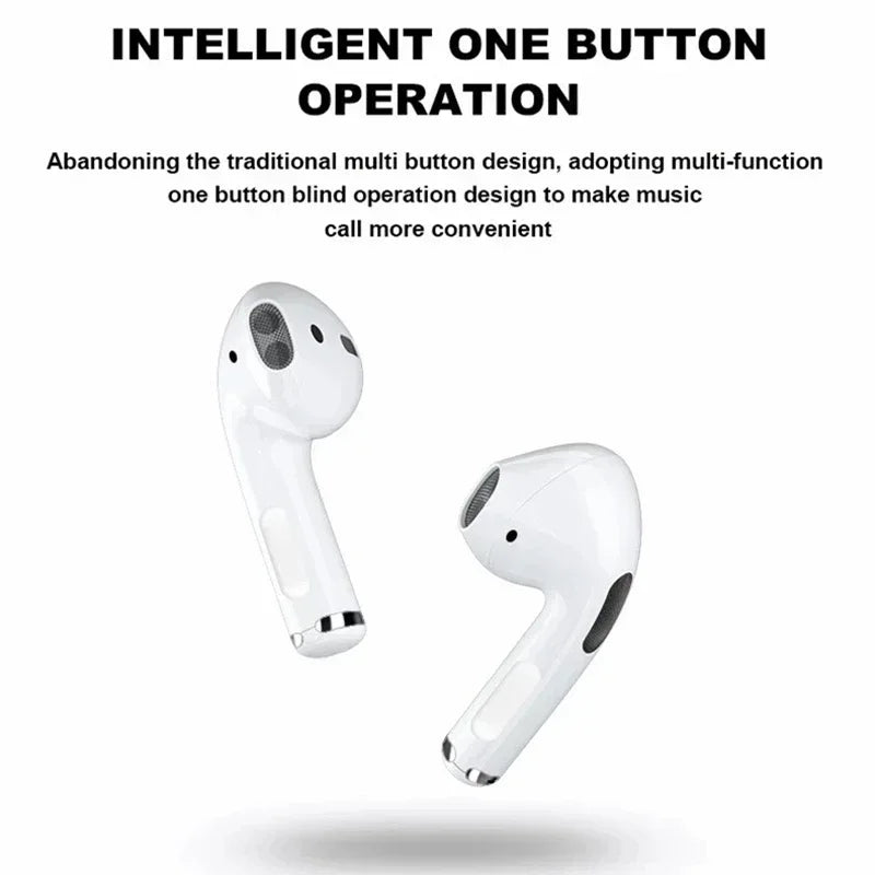 TWS Pro4 Wireless Bluetooth Earphones Touch Control Earbuds with Mic Air Wireless Headphones for iPhone Xiaomi