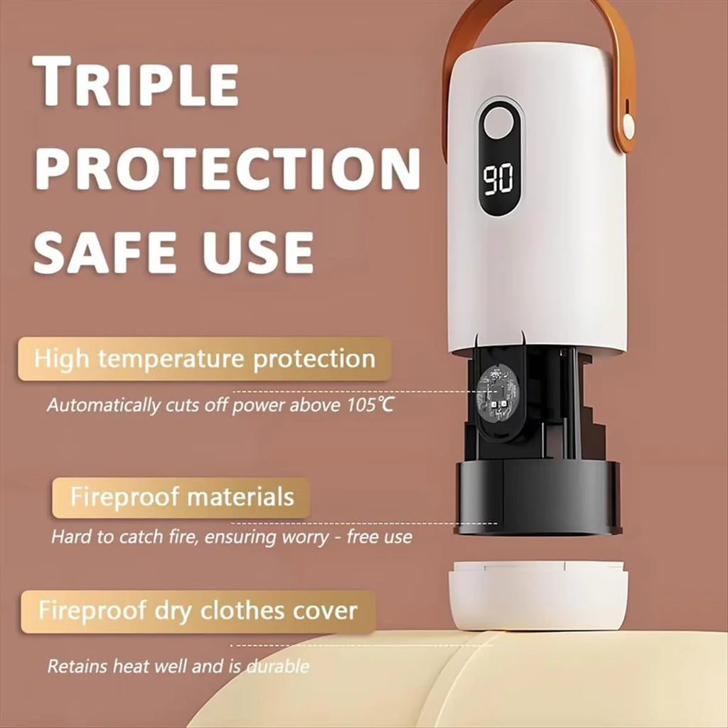 Mini Portable Clothes dryer, Mini Clothing Care Machine Easy To Operate With Timed Shutdown, Convenient To Carry,For Apartments