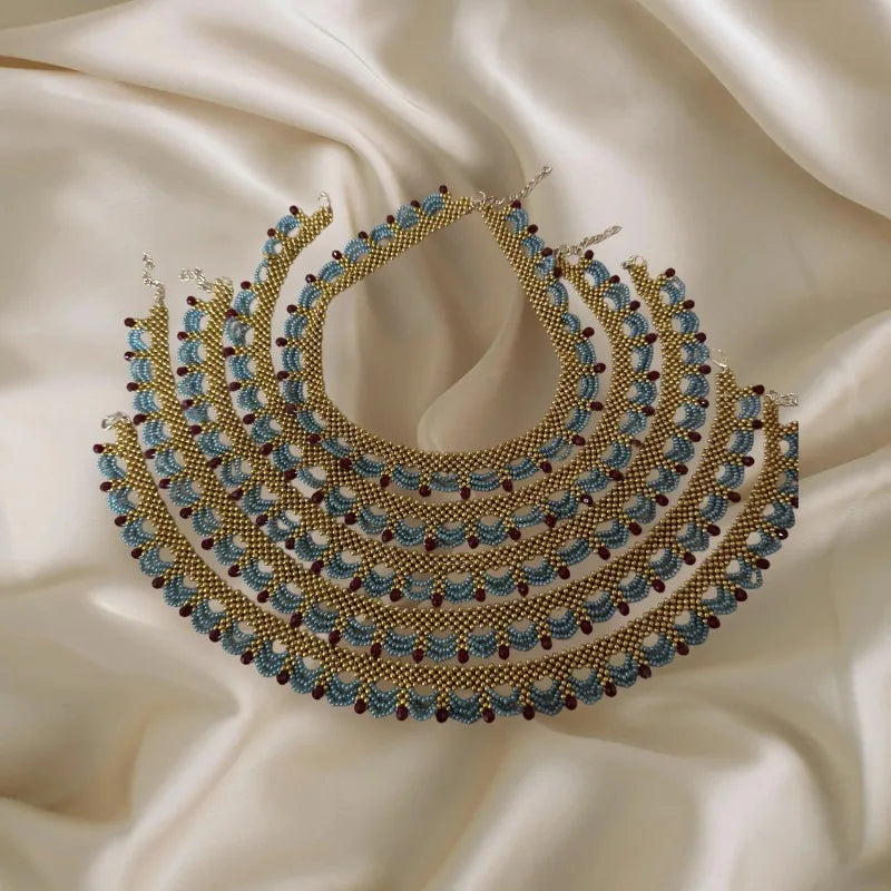 New Chinese style multi-layer lace tassel necklace for women 2025 new unique design collarbone chain, gift