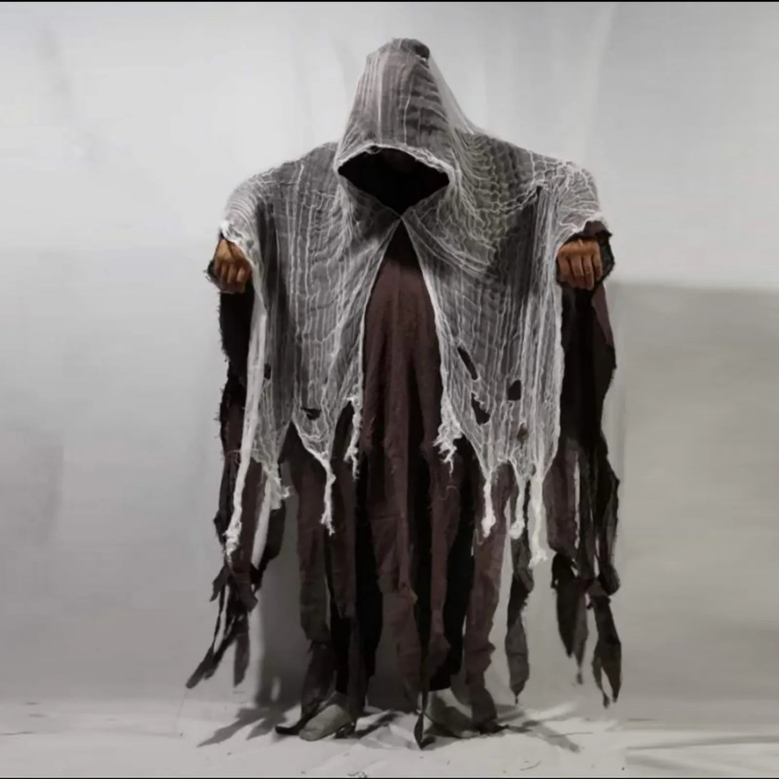 Halloween Skull Skeleton Cosplay Costume Halloween Ghost Costume Cosplay Adult Death Cloak Horror Zombie Tattered Hooded Capes