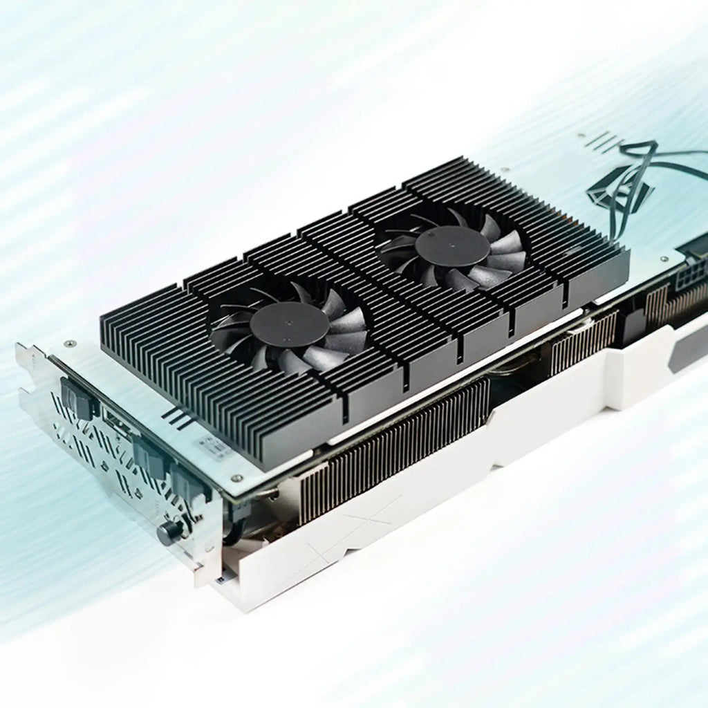 Graphic Card Backplane Cooler, GPU Backplate Radiator Memory Cooling Fans Heatsink for RTX 3080 3070