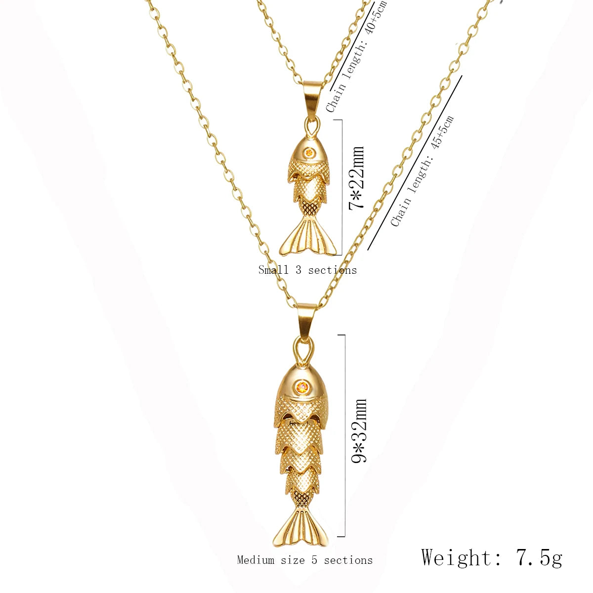 Fashionable Elegant Fish Necklace for Women Cute Dynamic Design European American Style Jewelry Gift