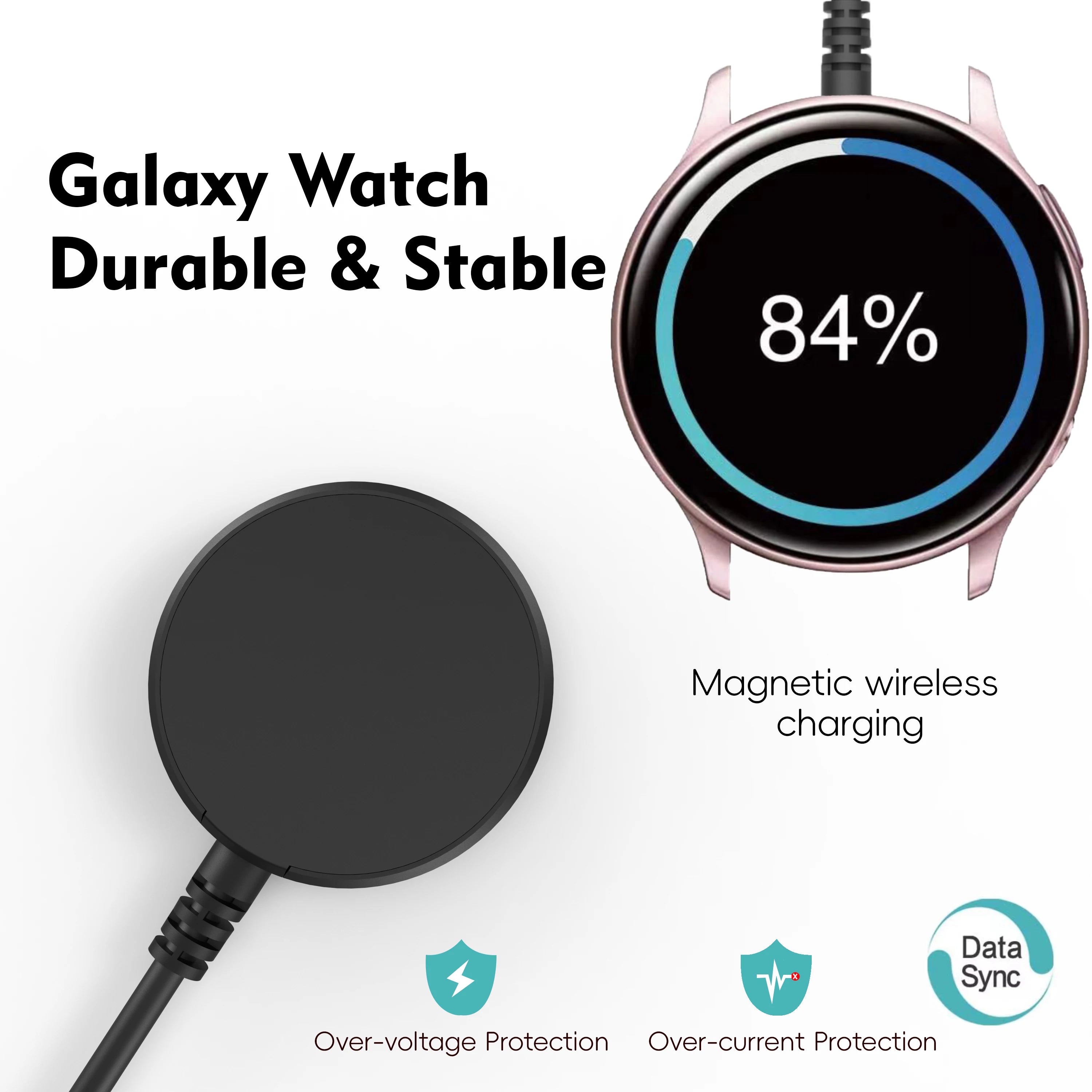 Wireless charger Galaxy Watch Charger for Galaxy Watch 3/4 5/6/7 Active1-2 Ultra FE  watch cable USB-A USB-C