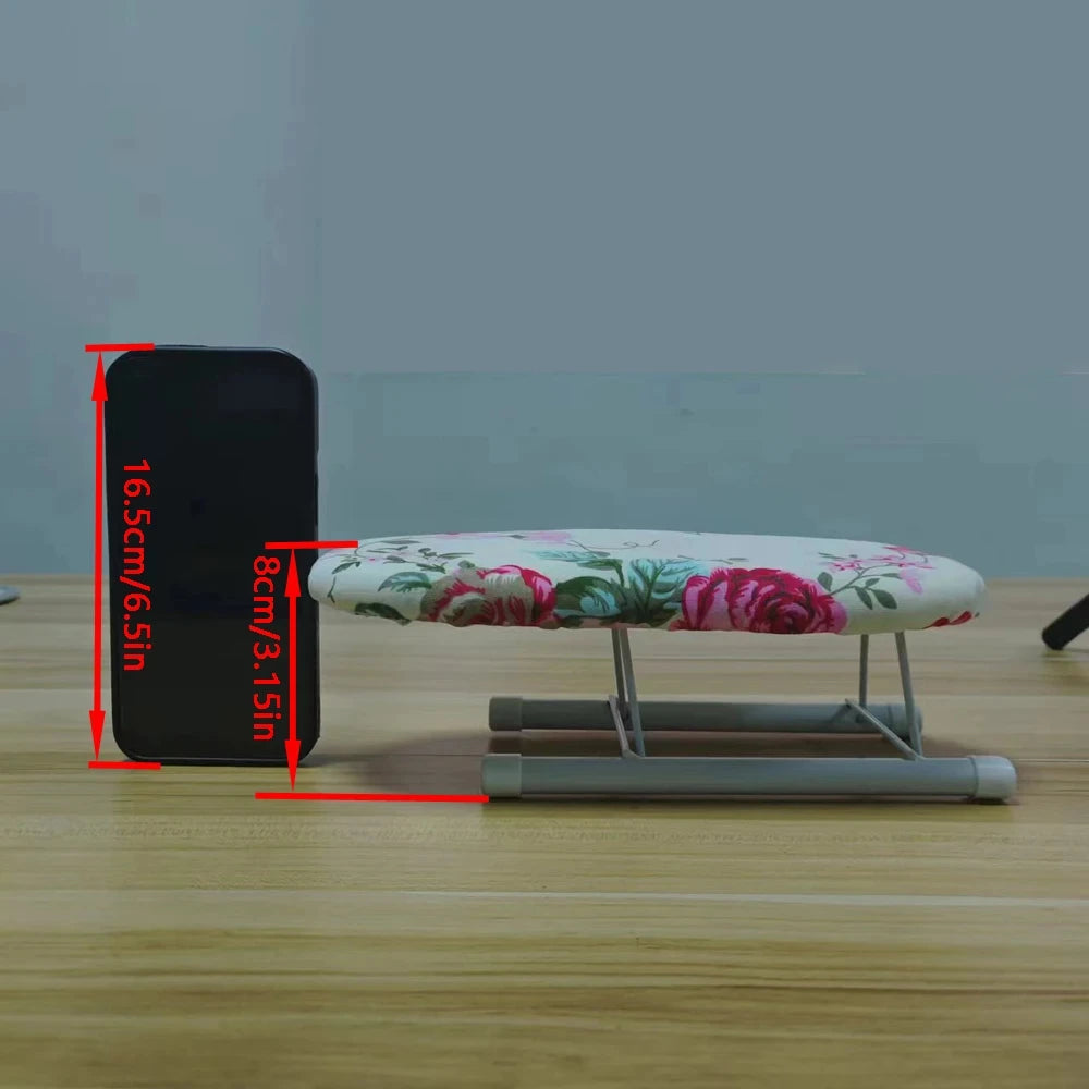 1PC Mini Portable Sleeve Ironing Board Home Desktop Foldable Ironing Board Suitable Shirt, Sleeve Size