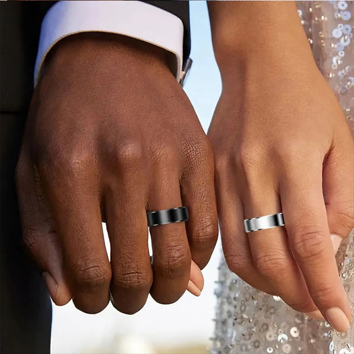 R6 Smart Ring Health Monitoring Ring IP68 & 5ATM Waterproof Multi-Sport Modes Universal Smart Ring Couple Rings No.9,B