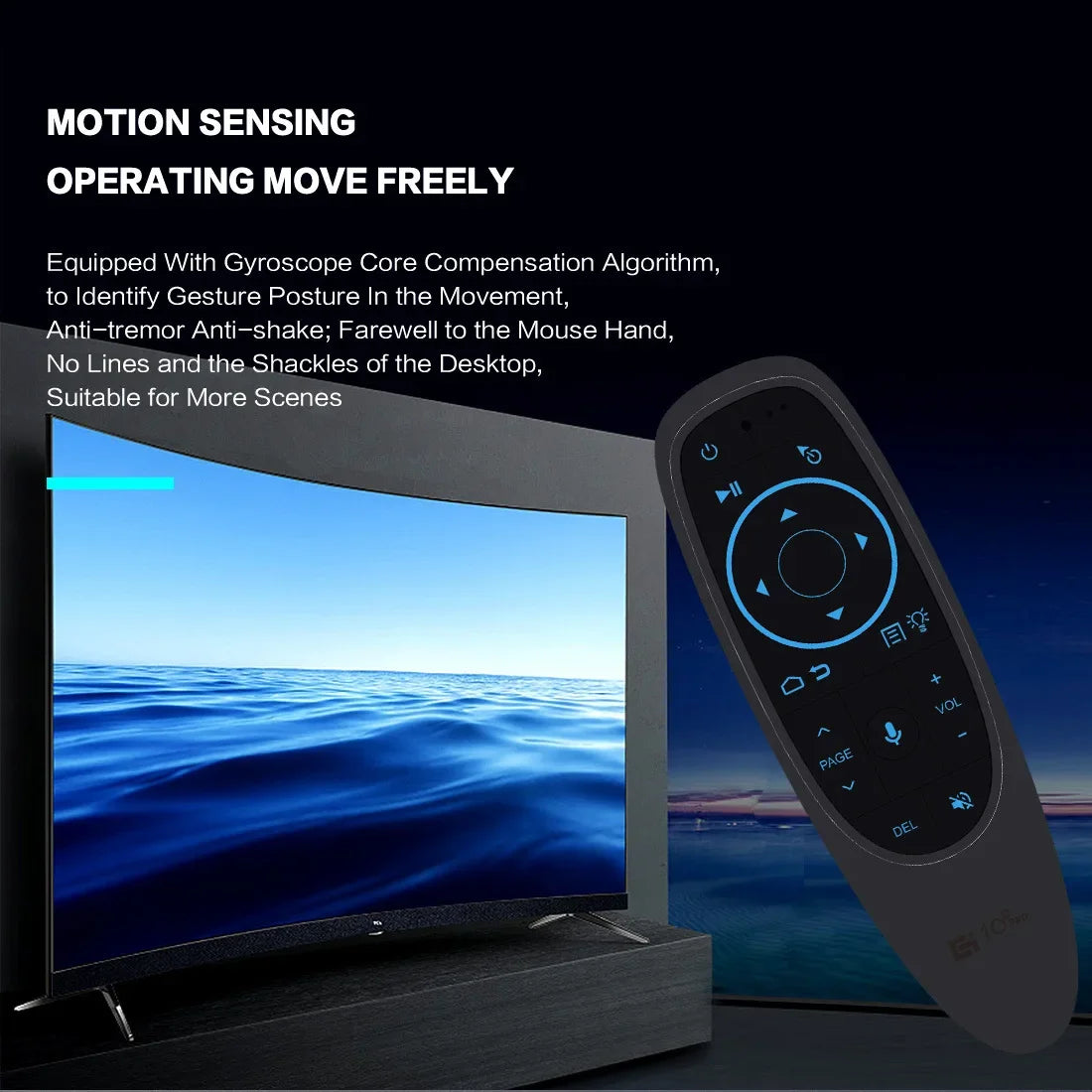 HaaYot G10S Pro Air Mouse Voice Control BT Sensing 2.4GHz Wireless Smart Remote Control Gyroscope IR Learning for Android TV Box
