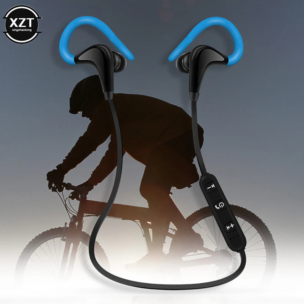 Wireless Bluetooth-compatible Sports Headset Running Stereo Music earphones Universal Mini Ear-Hanging Ear-Hooks Headphones HIFI