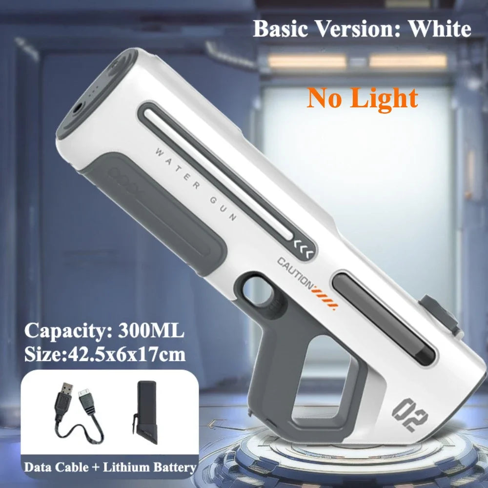 Powerful Electric Water Gun Toys Continuous Shooting Water Absorption Gun Toy Outdoor Pool Summer Toy for Kids Adult Gift