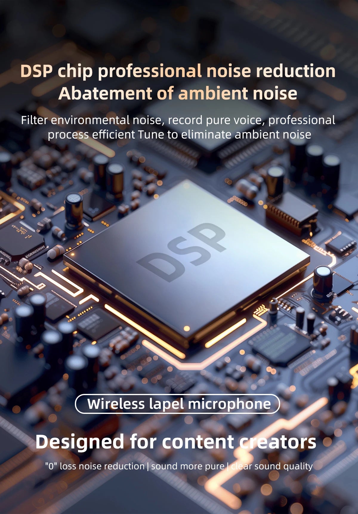 J21 Wireless Lavalier Lapel Microphone Audio Video Recording Mini Mic for iPhone Android Mic Portable Noise Reduction Vlog  Live