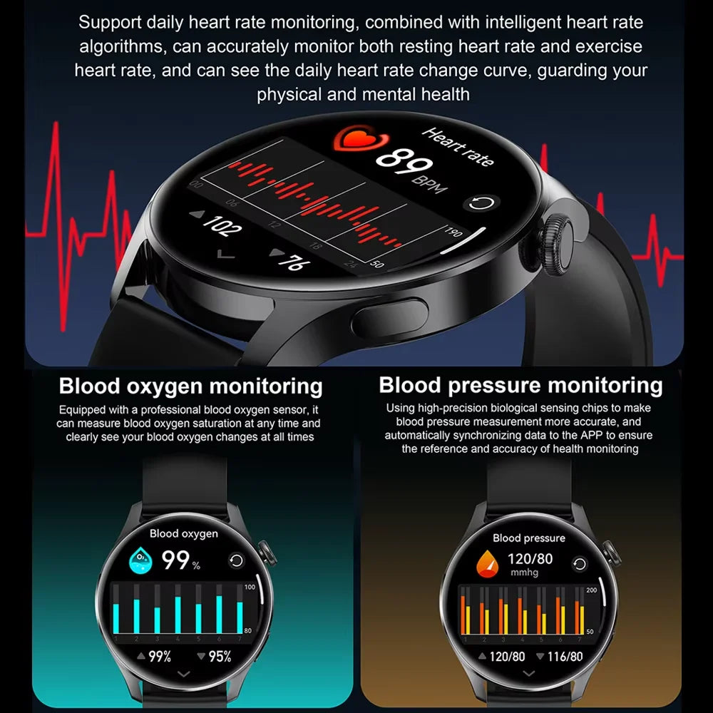 for iPhone 16 Pro Max 15 14 16 Plus Smart Watch HD Screen Bluetooth Call Heart Rate Blood Oxygen Monitor Sport Fitness Tracker