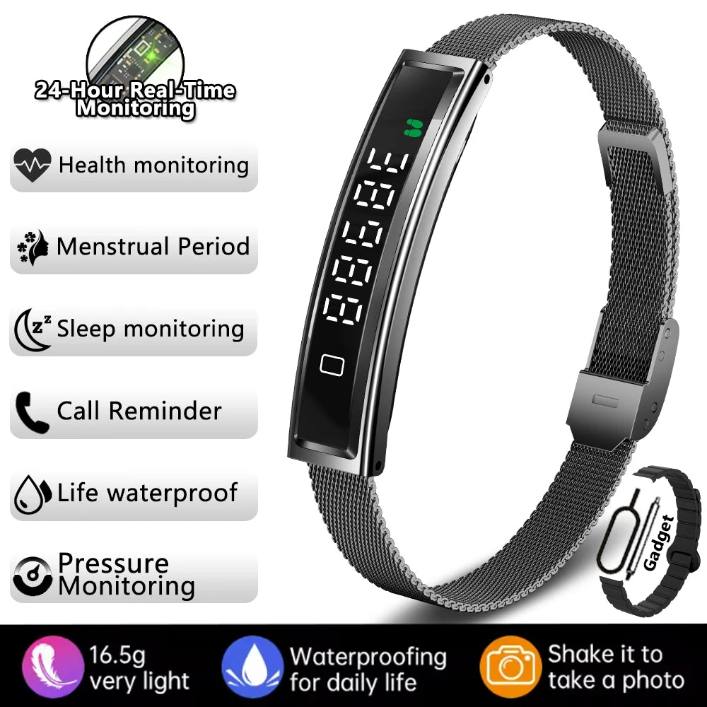 New Smart Bracelet Women Smartwatch Men Fitness Tracker HeartRate Blood Oxygen Waterproof Sport Smart Band Watch For Android iOS