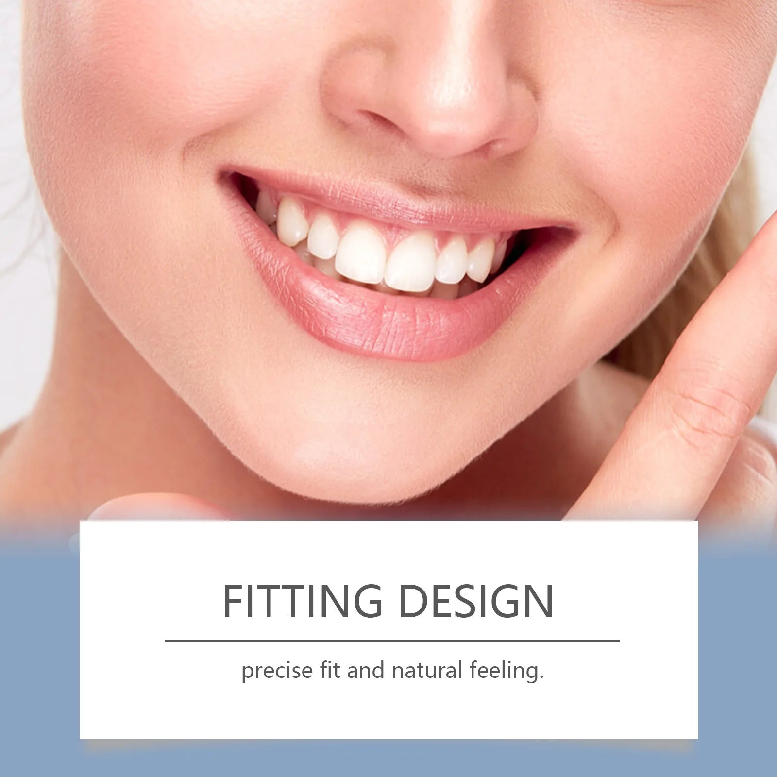 New Denture Silicone Kit Beauty Liners Soft Teeth Upper and Lower Set Portable Relines High Elasticity Nature Cosmetic Dentures