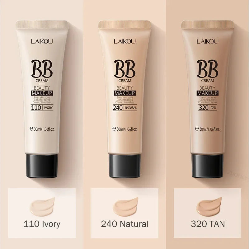 BB Cream Base Makeup Long Lasting Waterproof Brighten Skin Tone Cover Blemishes 30ml Concealer Foundation Liquid Face Makeup