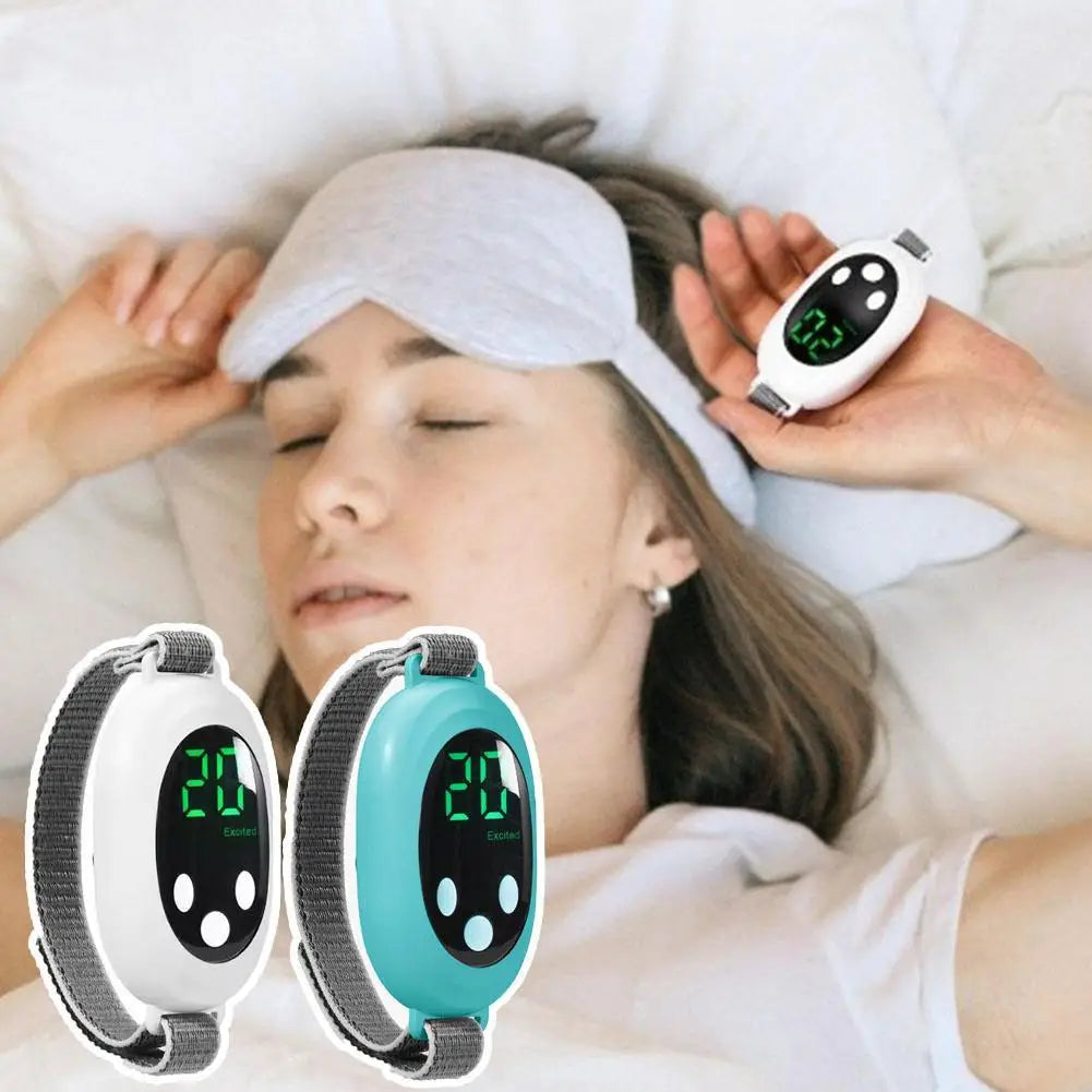 2Colors Handheld Sleep Aid Microcurrent EMS Pulse Device Hypnosis Insomnia Mental Stress Pressure Relief Anxiety Eliminat Relax