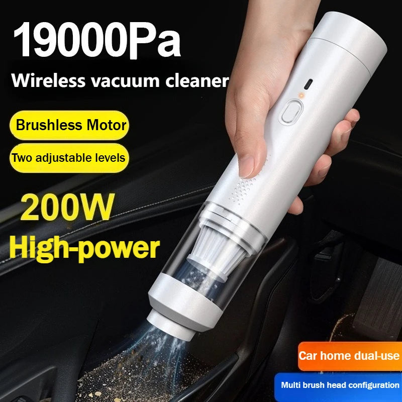 Portable Cordless Handheld Vacuum Cleaner Powerful Suction Car Dust Buster for Quick Cleaning Auto Interior Detailing Tool