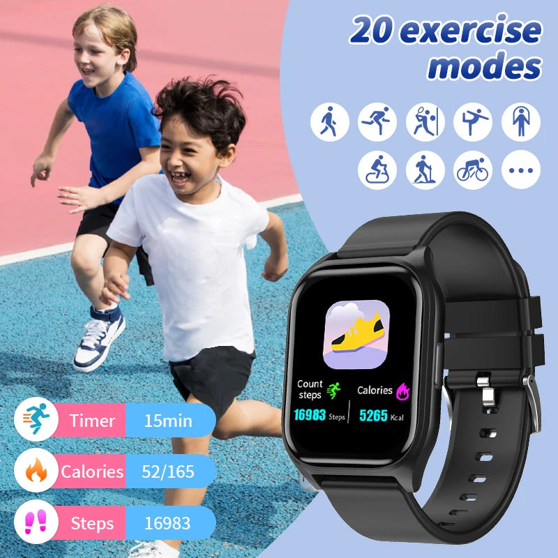 Smart Watch for Kids Teens Fitness Tracker Boy Girls Watch with 20 Sport Modes Pedometer Sleep Monitor Kids Watch Birthday Gifts