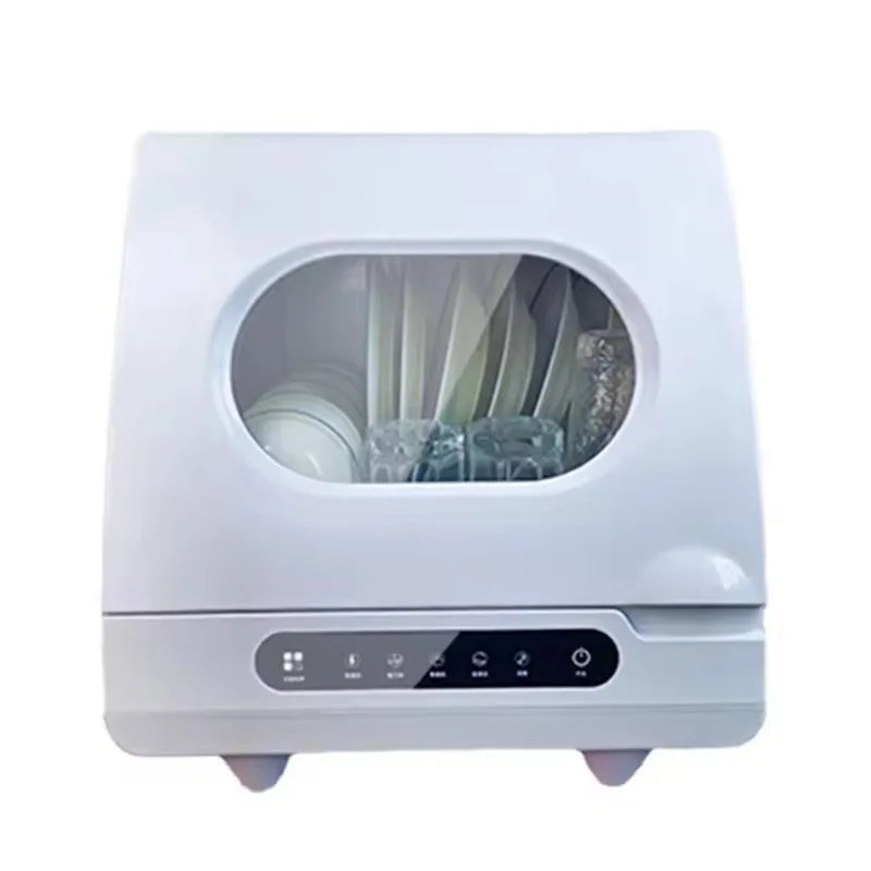 Fully Automatic Dishwasher Household Desktop Dish Disinfection Cabinet Dryer Cupboard Kitchen Tableware Storage Dryer