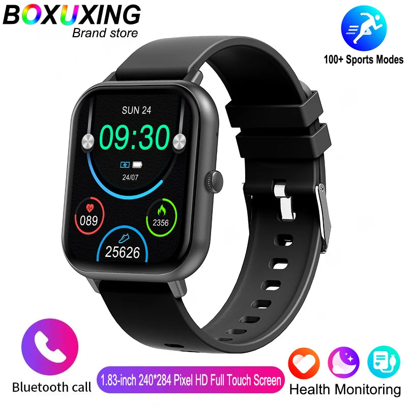 2025 New Smart Watch Men Bluetooth Call Fitness Tracker Heart Rate IP68 Waterproof Smart Watch Men Women For Xiaomi iOS Android