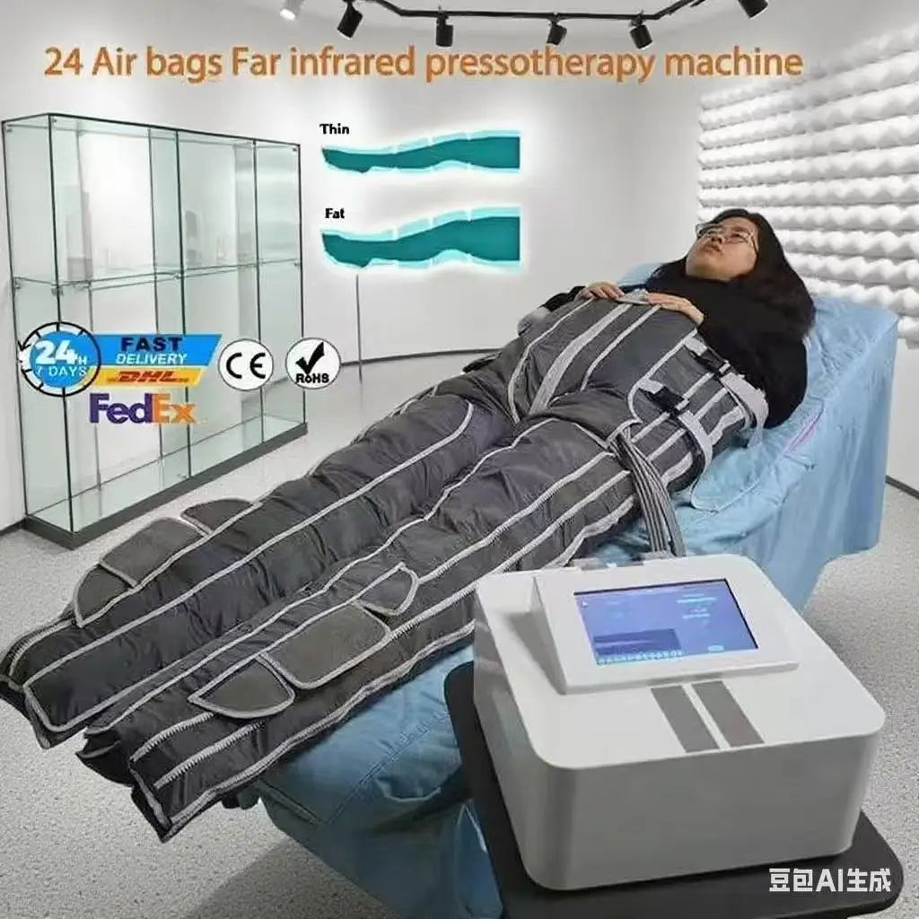 Airbag drenaje linfático masaje de piernas botas de recuperación de presión