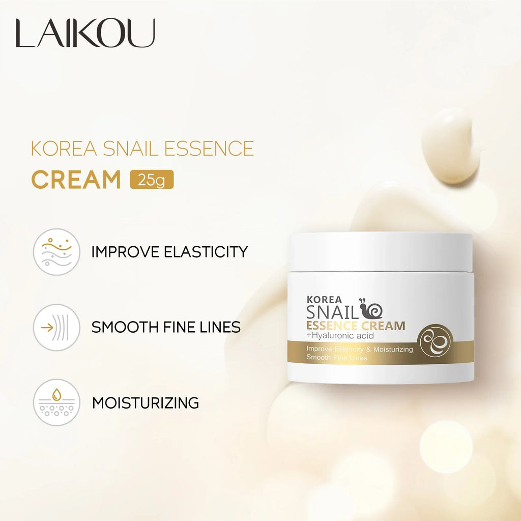 LAIKOU Snail Anti-aging Cream Moisturizing Nourish Heavy Moisturizer Bright Whitening Day Cream Autumn & Winter Special Care 25g