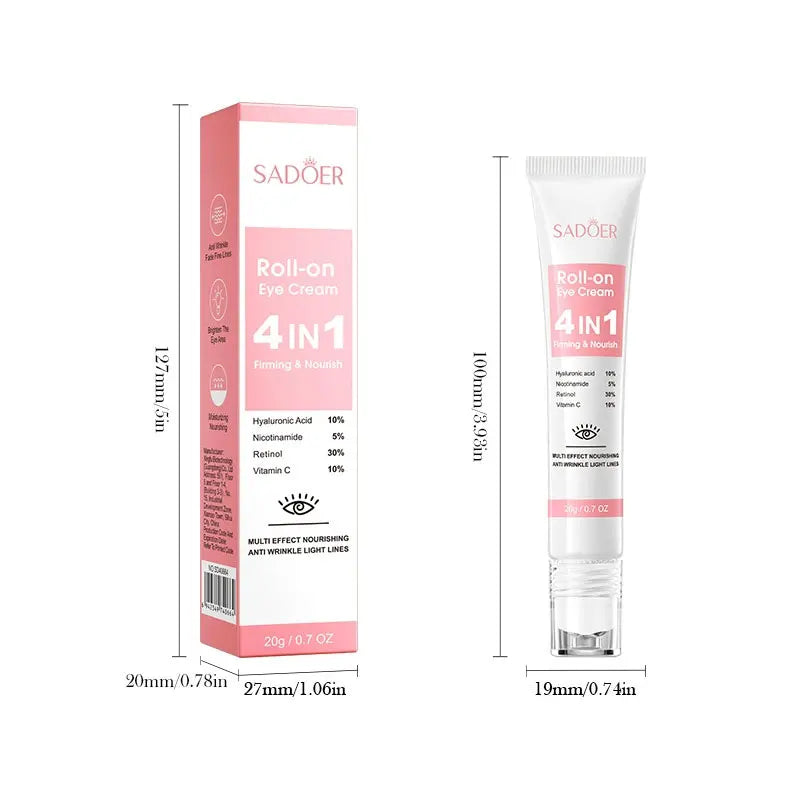 SADOER 4-in-1 Multi-effect Firming and Nourishing Eye Cream Improves Dark Circles and Moisturizes The Skin