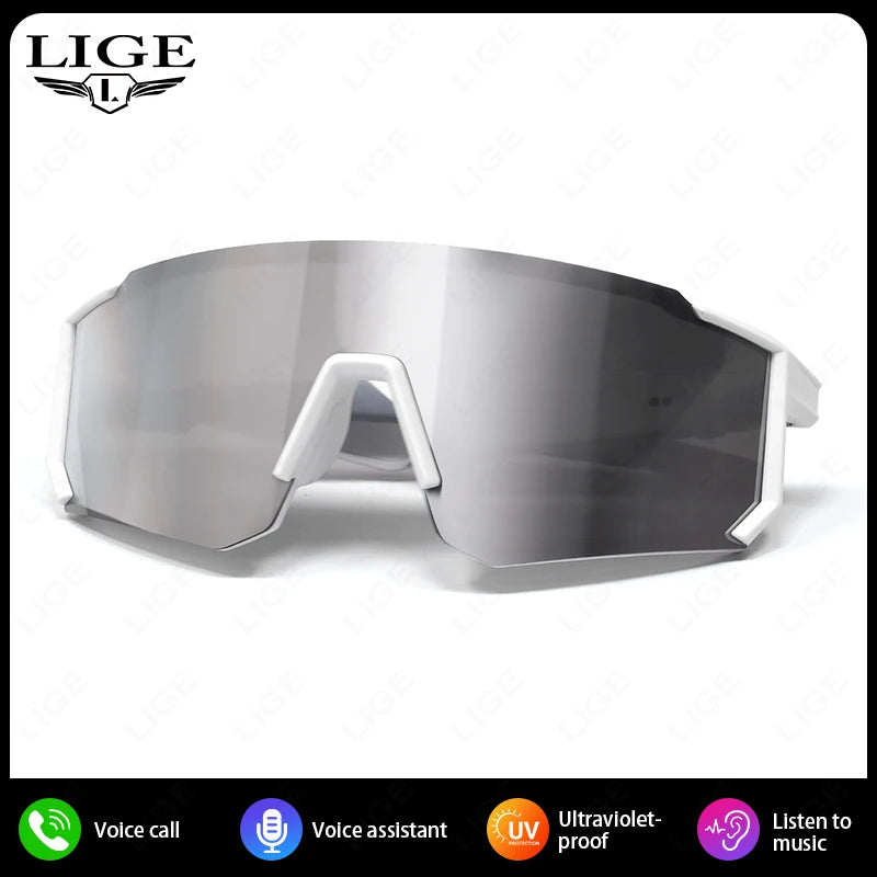 Smart Glasses Cycling Sport 100+ Online Language AI Automatic Dialogue Translation Bluetooth Glasses With Speaker UV Protection