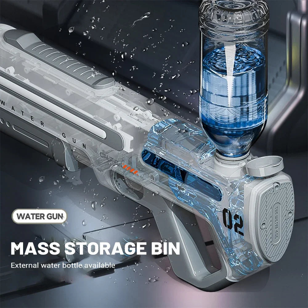 Powerful Electric Water Gun Toys Continuous Shooting Water Absorption Gun Toy Outdoor Pool Summer Toy for Kids Adult Gift