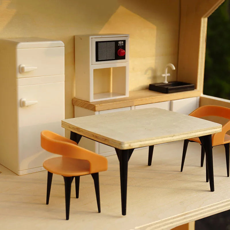 Mini Refrigerators Cabinets Furniture Cottage Dollhouse Kitchen Dining Room Housewares Toys Ornaments Home Decor Simulation