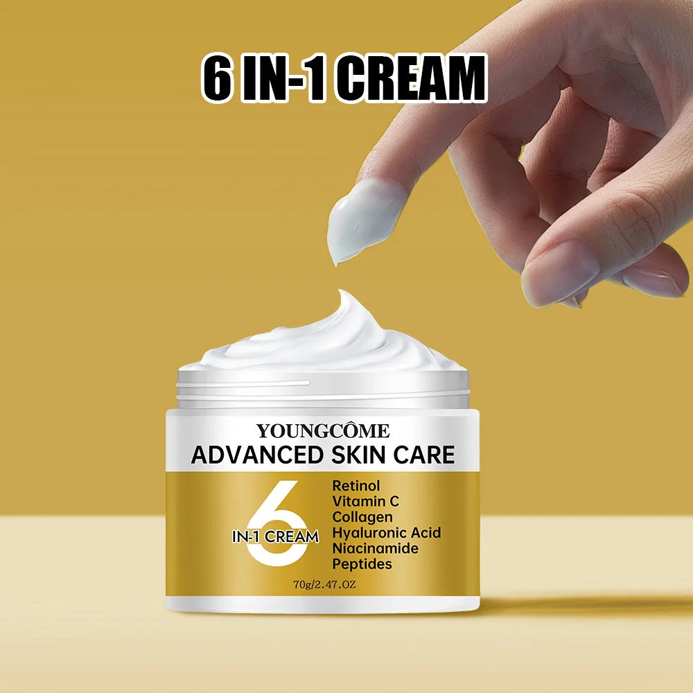 YOUNGCOME Niacinamide 6 in 1 Cream Vitamin C Anti-aging Whitening Anti-wrinkle Smooth Wrinkles Firming Facial Face Skin Care