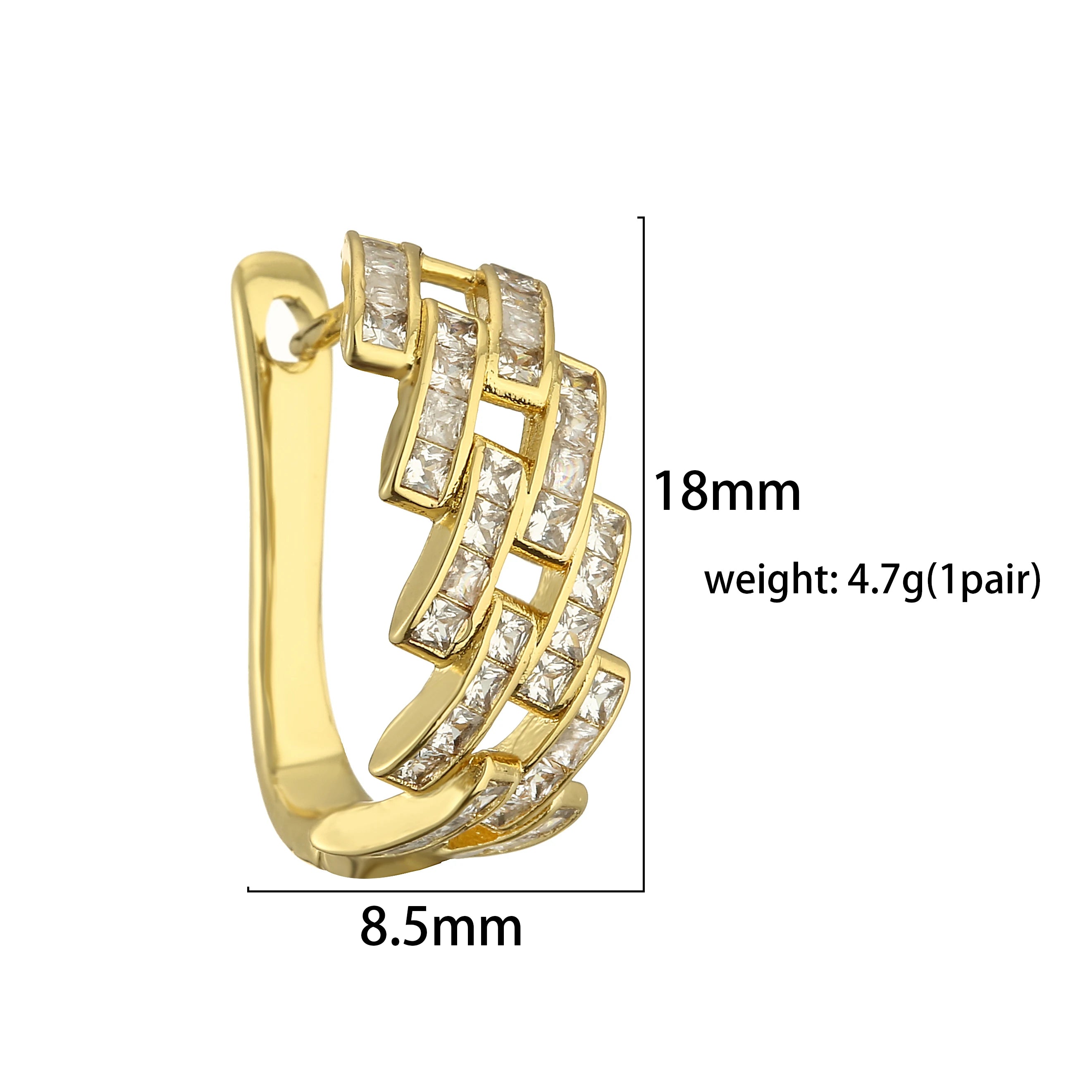 HECHENG, Top Quality Brass Zircon Earrings Bracelet Rings Jewelry Set for Women Fashion Jewelry Wholesale Fine Jewelry